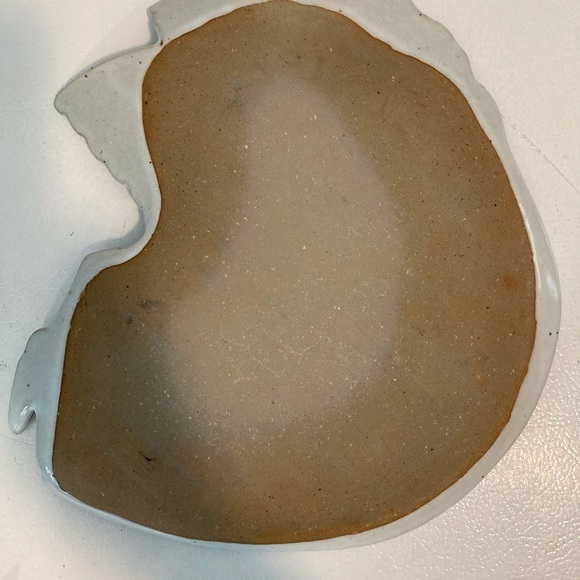 Erickson Christmas Angel Platter Grey W/ Blue Hair Pottery Blue and Grey NWOT - Picture 11 of 11